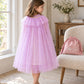 Marshmallow Cape ~ A Perfect Christmas Gift For Girls with a Pink Satin Drawstring Bag