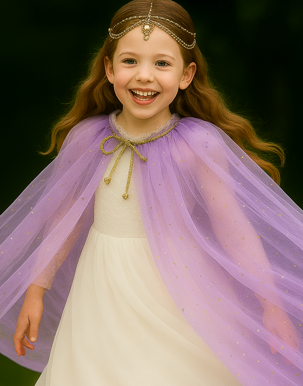 Marshmallow Cape ~ A Perfect Christmas Gift For Girls with a Pink Satin Drawstring Bag