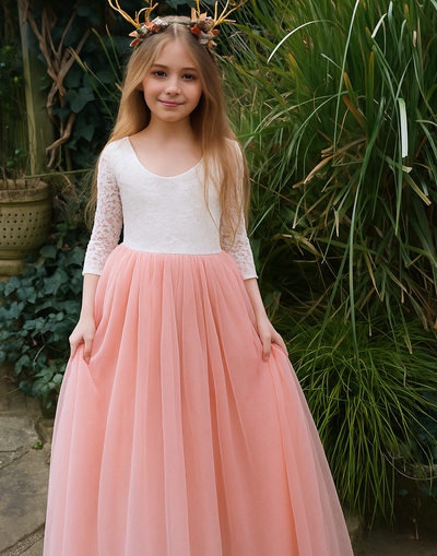 Mary-Jane in Dusty Rose ~ Party or Flower Girl Dress