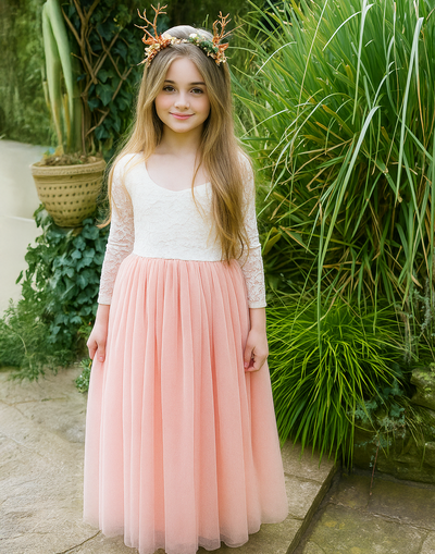Mary-Jane in Dusty Rose ~ Party or Flower Girl Dress