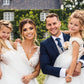 Maryanne in Champagne + Ivory White Skirt - Flower Girl Dress