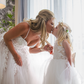Maryanne Champagne (Baby + Toddler) + Ivory White Skirt - Flower Girl Dress