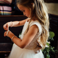 Maryanne Champagne (Baby + Toddler) + Ivory White Skirt - Flower Girl Dress