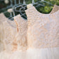 Maryanne in Champagne + Ivory White Skirt - Flower Girl Dress