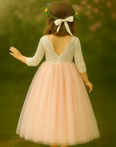Mary-Jane in Baby Pink ~ Party or Flower Girl Dress