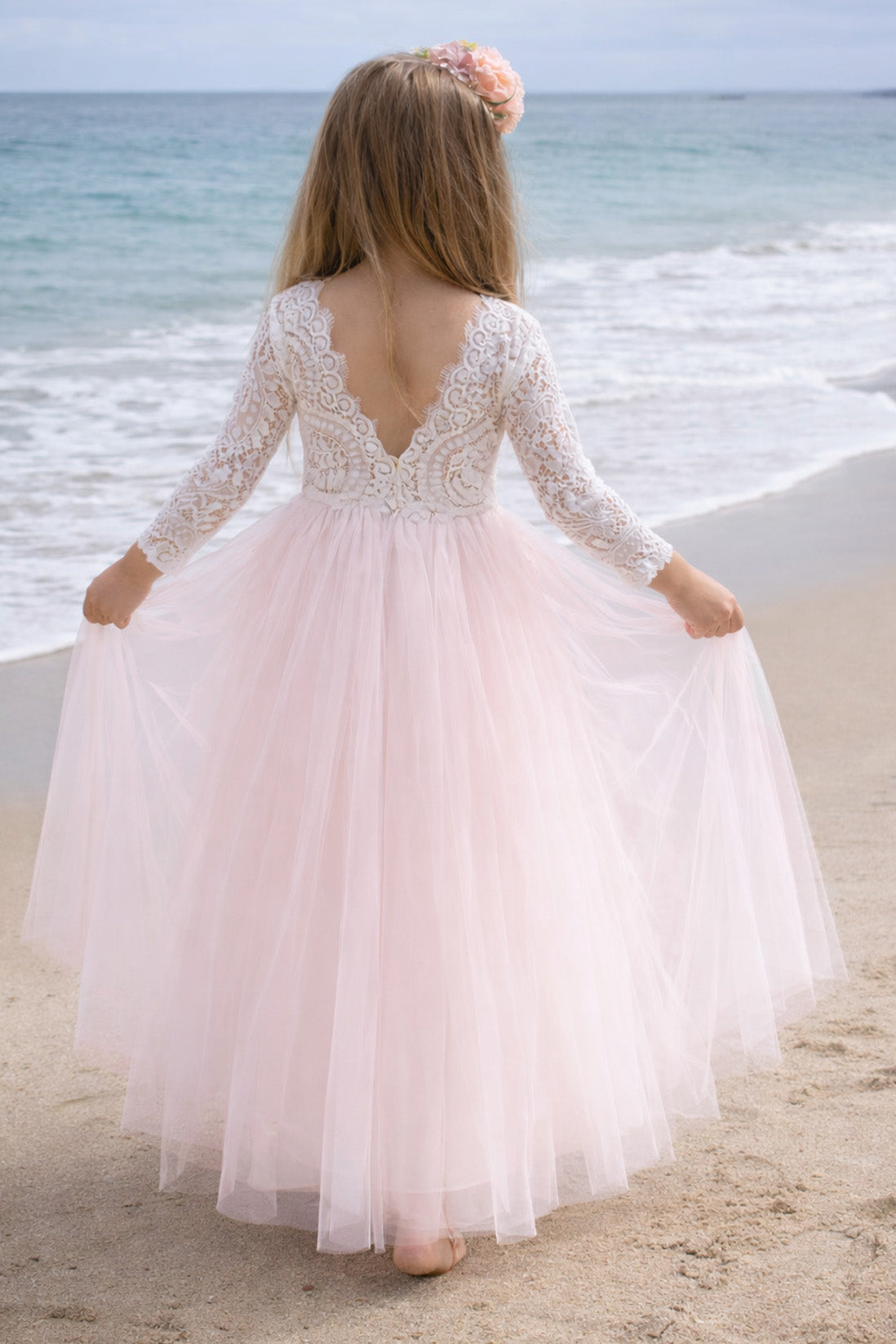 Mary-Jane in Baby Pink ~ Party or Flower Girl Dress + Sash