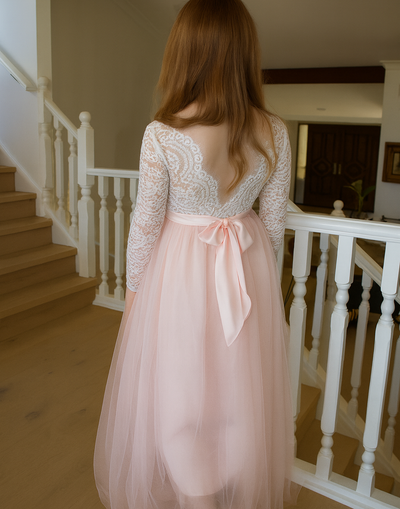Mary-Jane in Baby Pink ~ Party or Flower Girl Dress