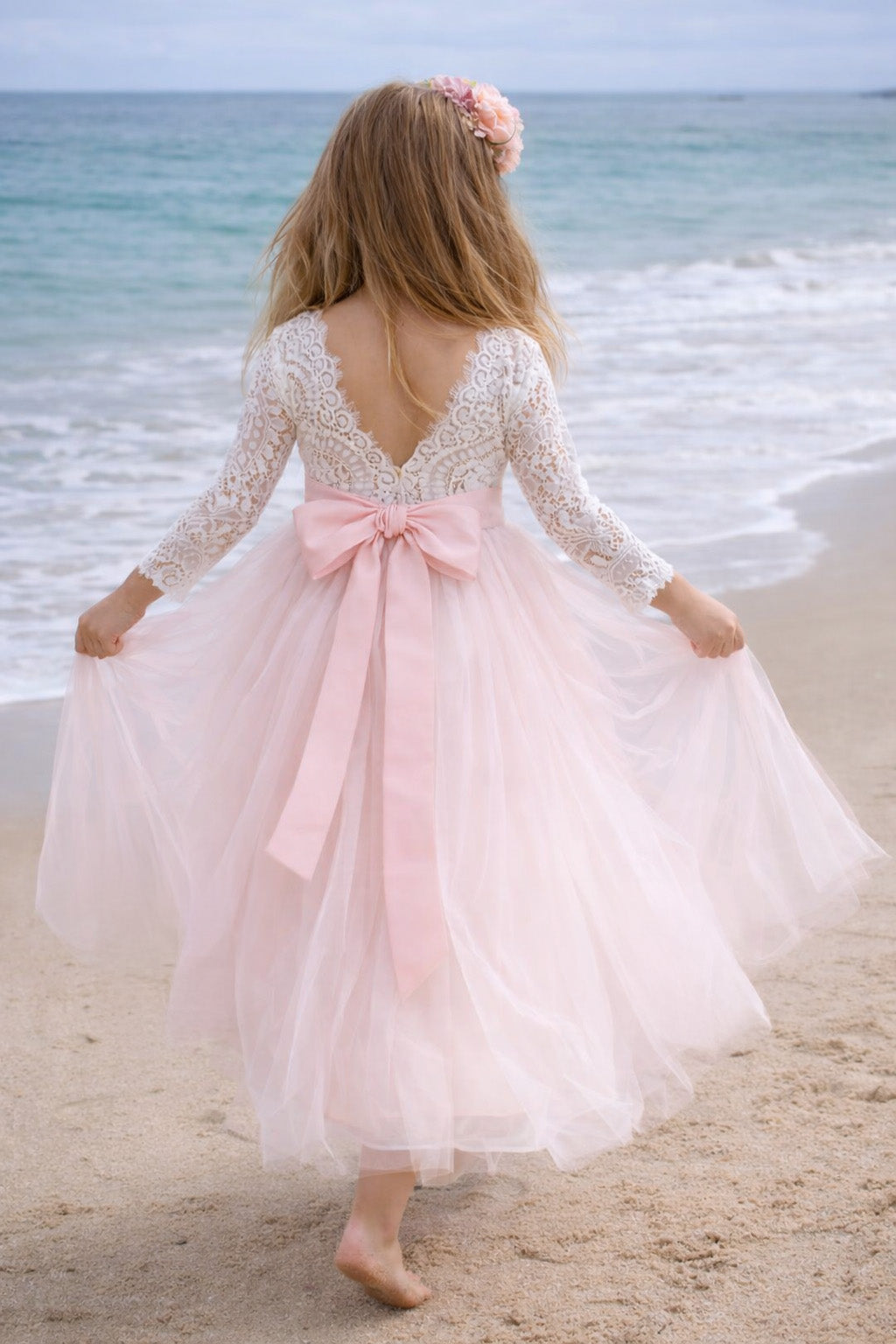 Mary-Jane in Baby Pink ~ Party or Flower Girl Dress + Sash