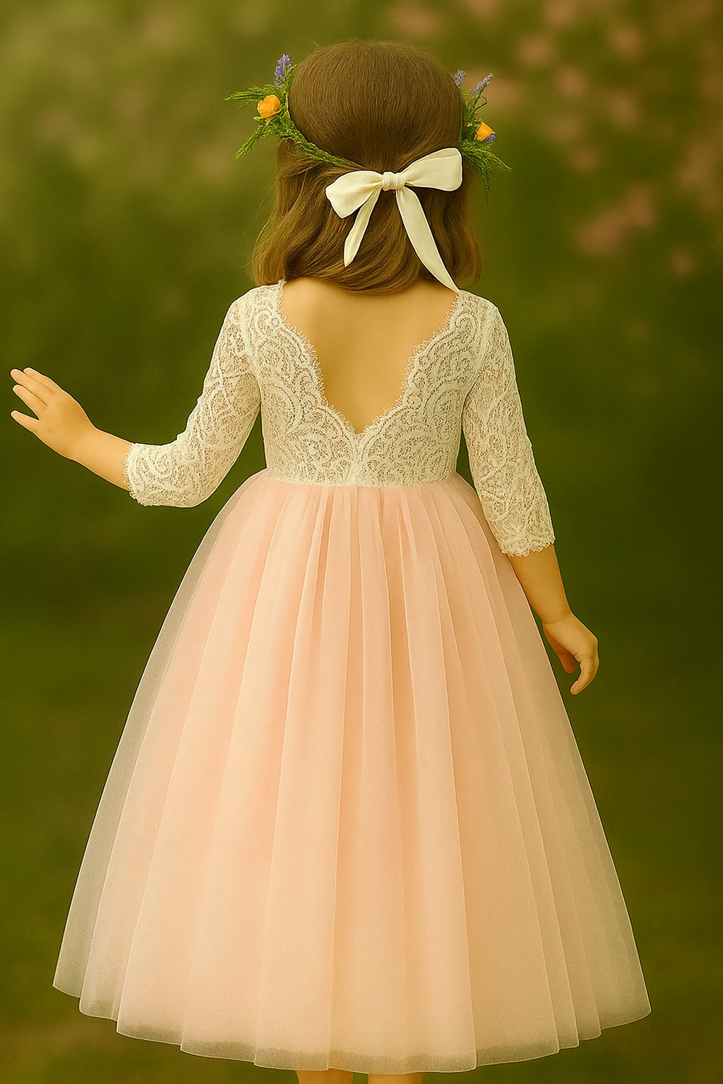 Mary-Jane in Baby Pink ~ Party or Flower Girl Dress