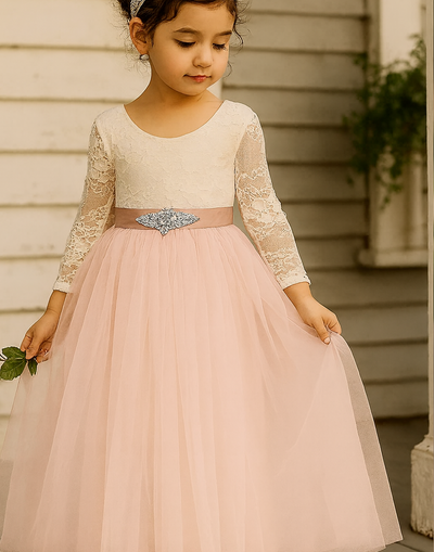 Mary-Jane in Baby Pink ~ Party or Flower Girl Dress