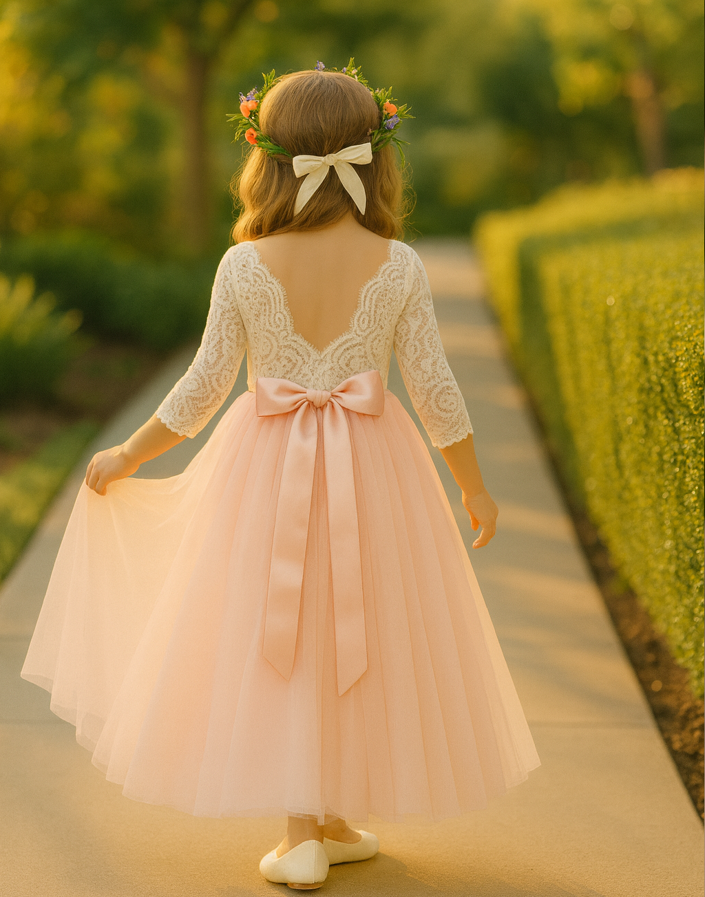 Mary-Jane in Baby Pink ~ Party or Flower Girl Dress