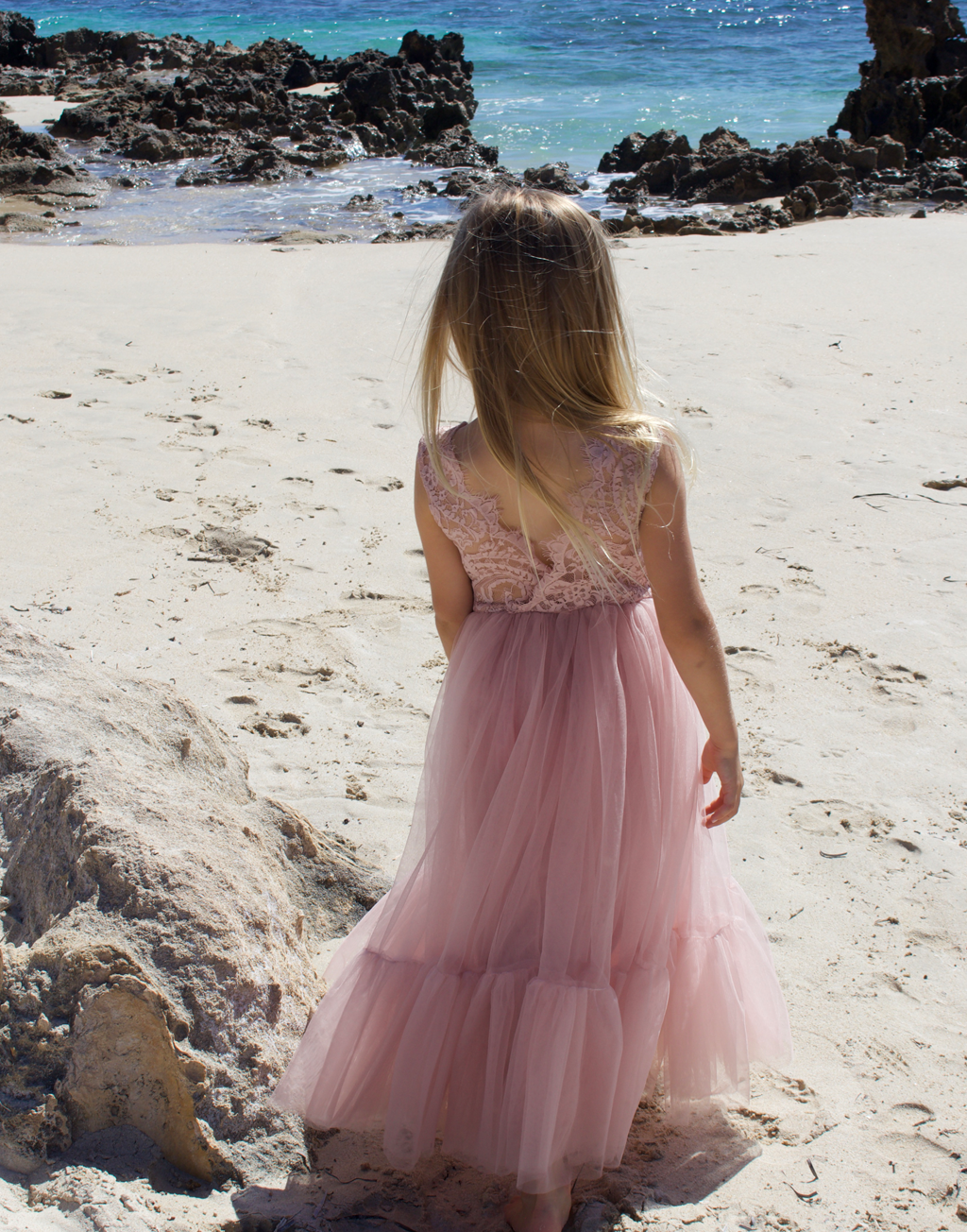 Flora in Dusty Rose ~ Party or Flower Girl Dress