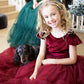 Noel in Burgundy ~ Party or Flower Girl Dress