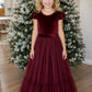 Noel in Burgundy(Baby + Toddler) ~ Party or Flower Girl Dress