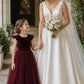 Noel in Burgundy ~ Party or Flower Girl Dress