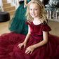 Noel in Burgundy ~ Party or Flower Girl Dress