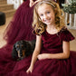 Noel in Burgundy(Baby + Toddler) ~ Party or Flower Girl Dress