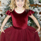 Noel in Burgundy ~ Party or Flower Girl Dress