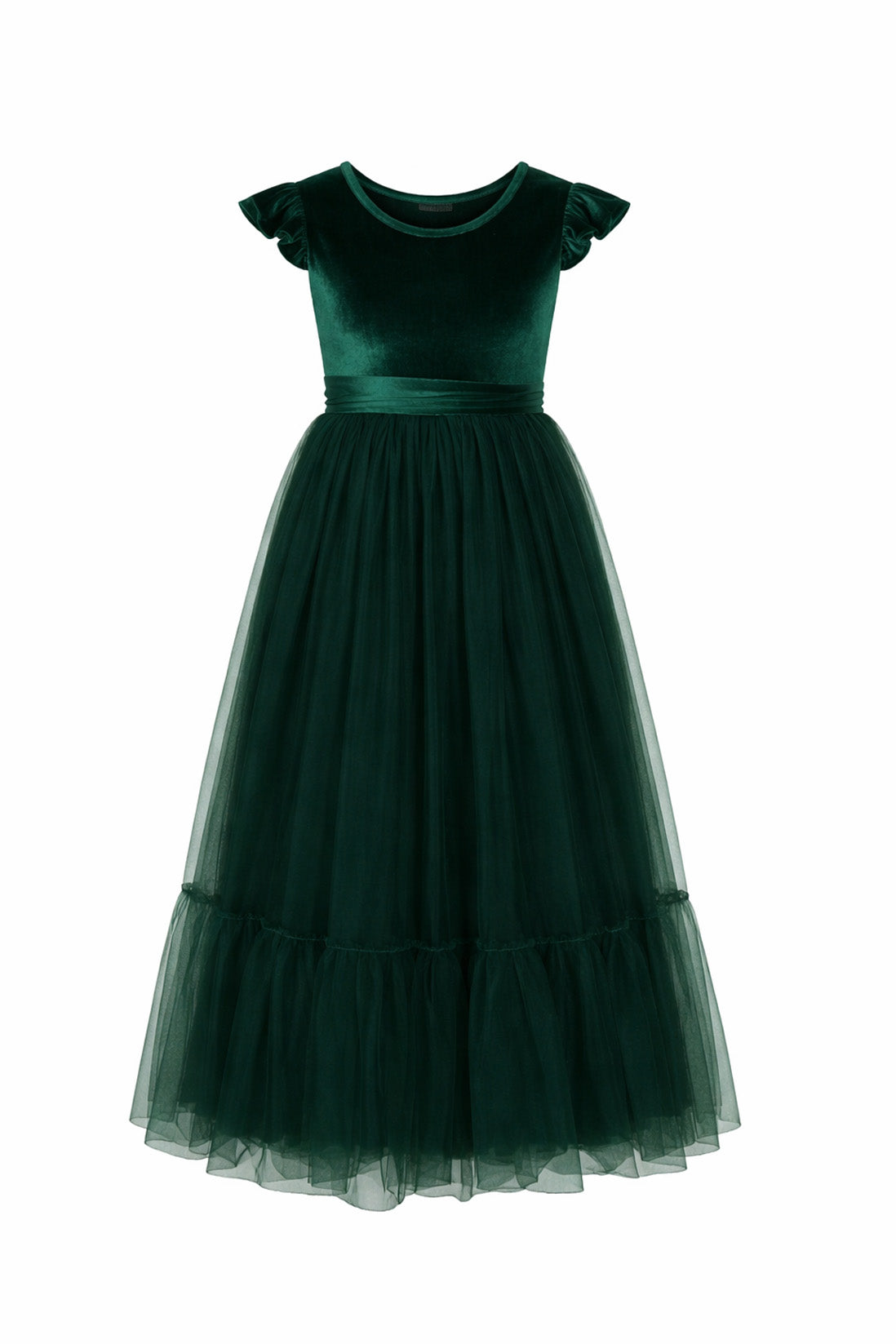Noel in Forest Green ~ Party or Flower Girl Dress