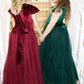 Noel in Burgundy ~ Party or Flower Girl Dress
