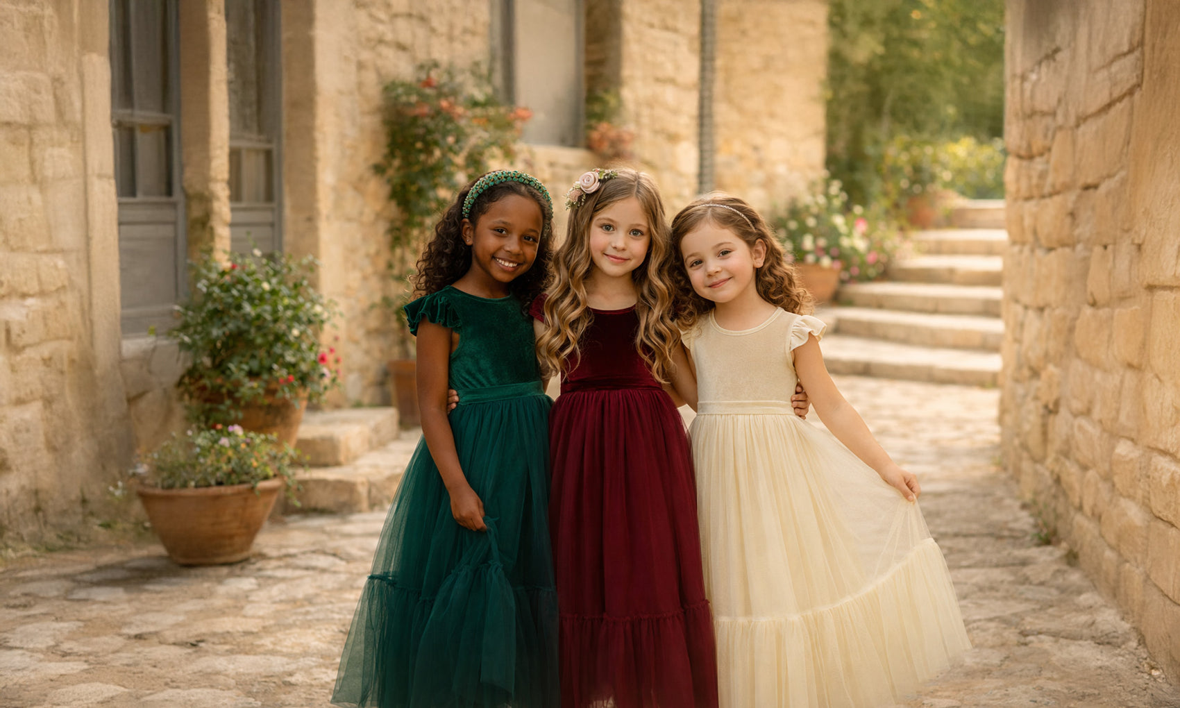 Noel in Forest Green ~ Party or Flower Girl Dress