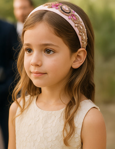 Petal Queen (Ages 6-Adult) with a pink satin drawstring bag.