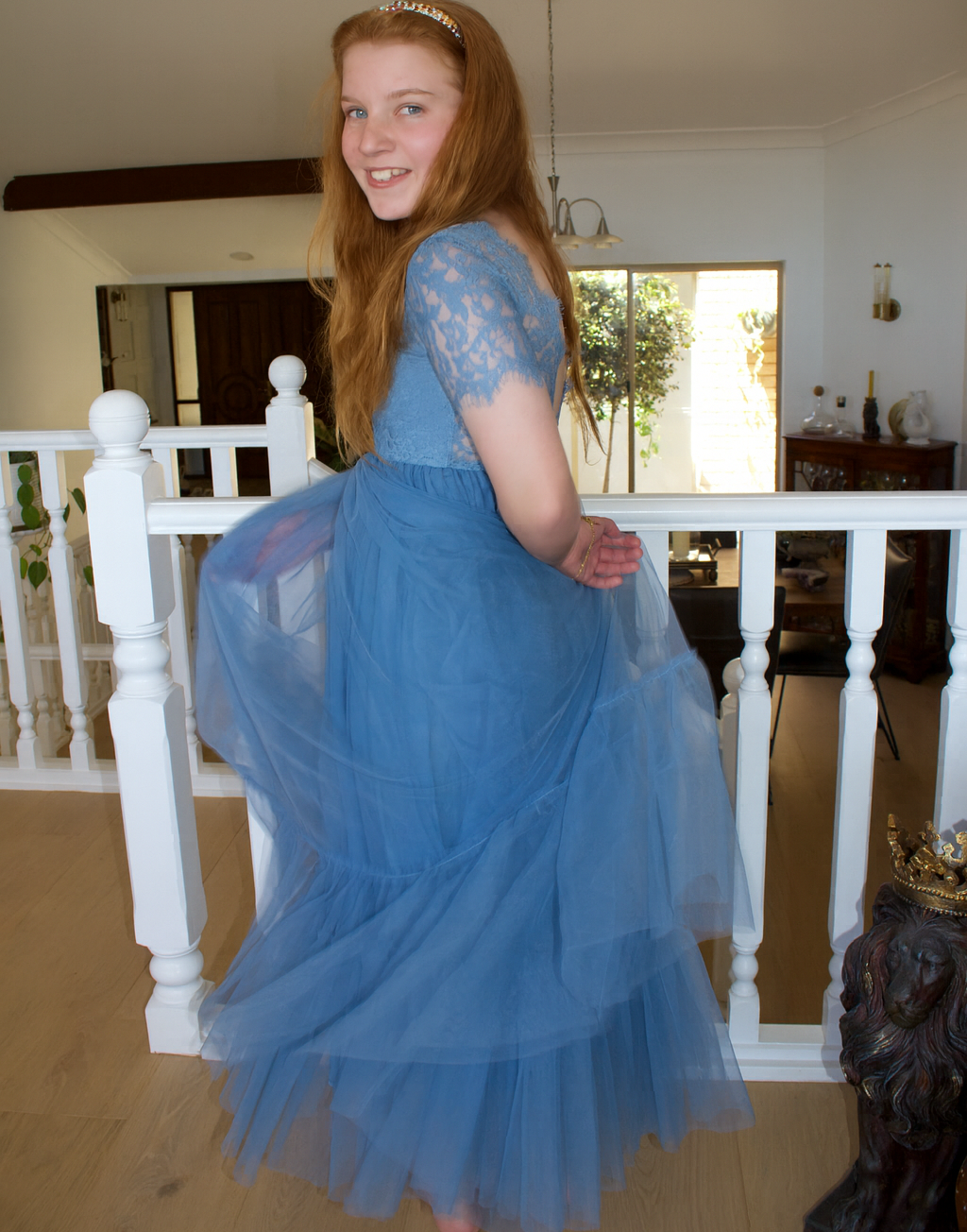 Blue Ivy in Dusty Blue ~ Party or Flower Girl Dress