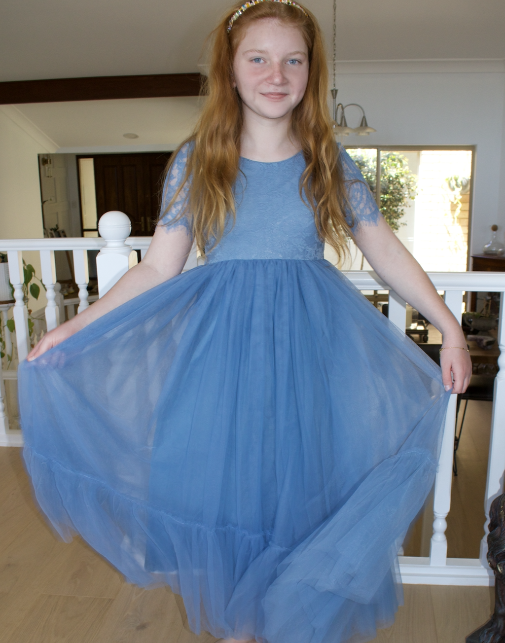 Blue Ivy in Dusty Blue ~ Party or Flower Girl Dress