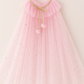 Posey Cape ~ A Perfect Christmas Gift For Girls with a Pink Satin Drawstring Bag