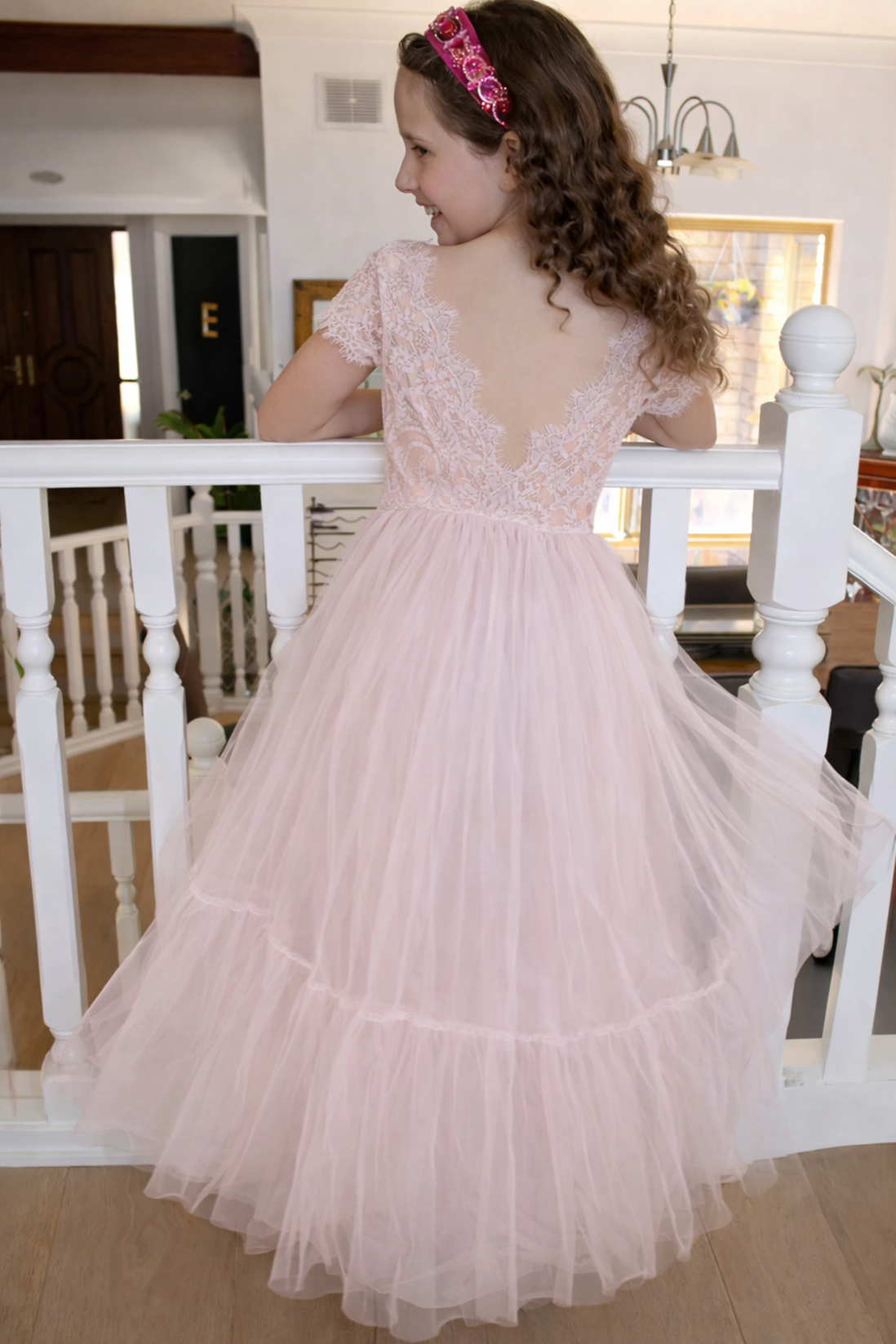 Pink Ivy in Ballet Pink ~ Party or Flower Girl Dress