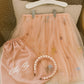 Pink Satin Drawstring Gift Bag
