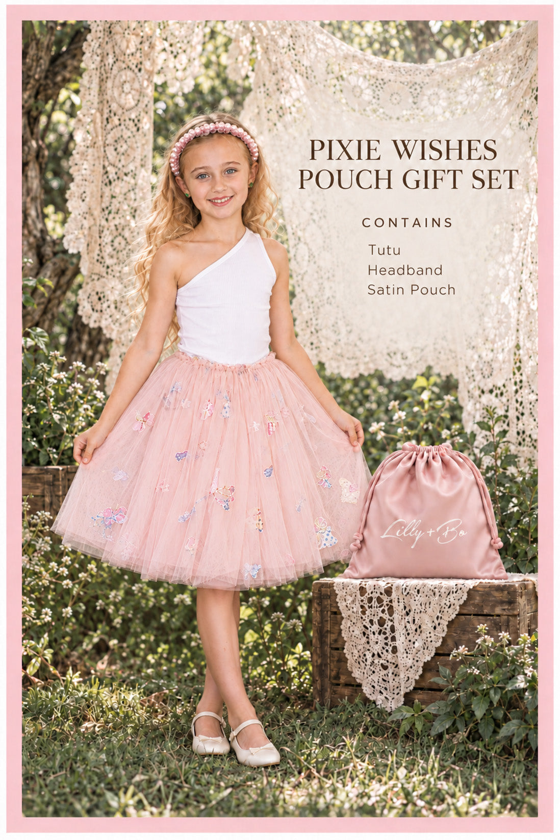 Pixie Wishes Tutu/Headband Pouch Gift Set - Limited Edition