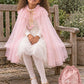 Posey Cape ~ A Perfect Christmas Gift For Girls with a Pink Satin Drawstring Bag
