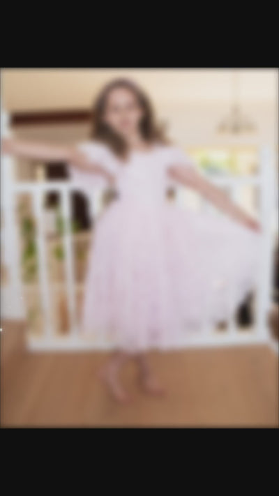 Anya in Ballet Pink ~ Party or Flower Girl Dress