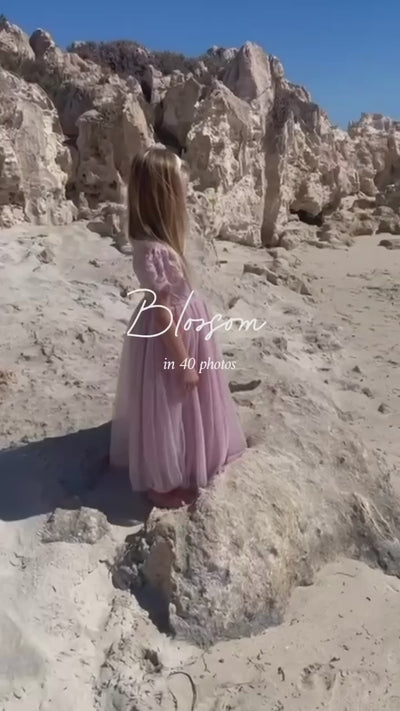 Blossom in Dusty Rose ~ Flower Girl or Party Girl Dress