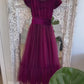 Noel in Burgundy ~ Party or Flower Girl Dress