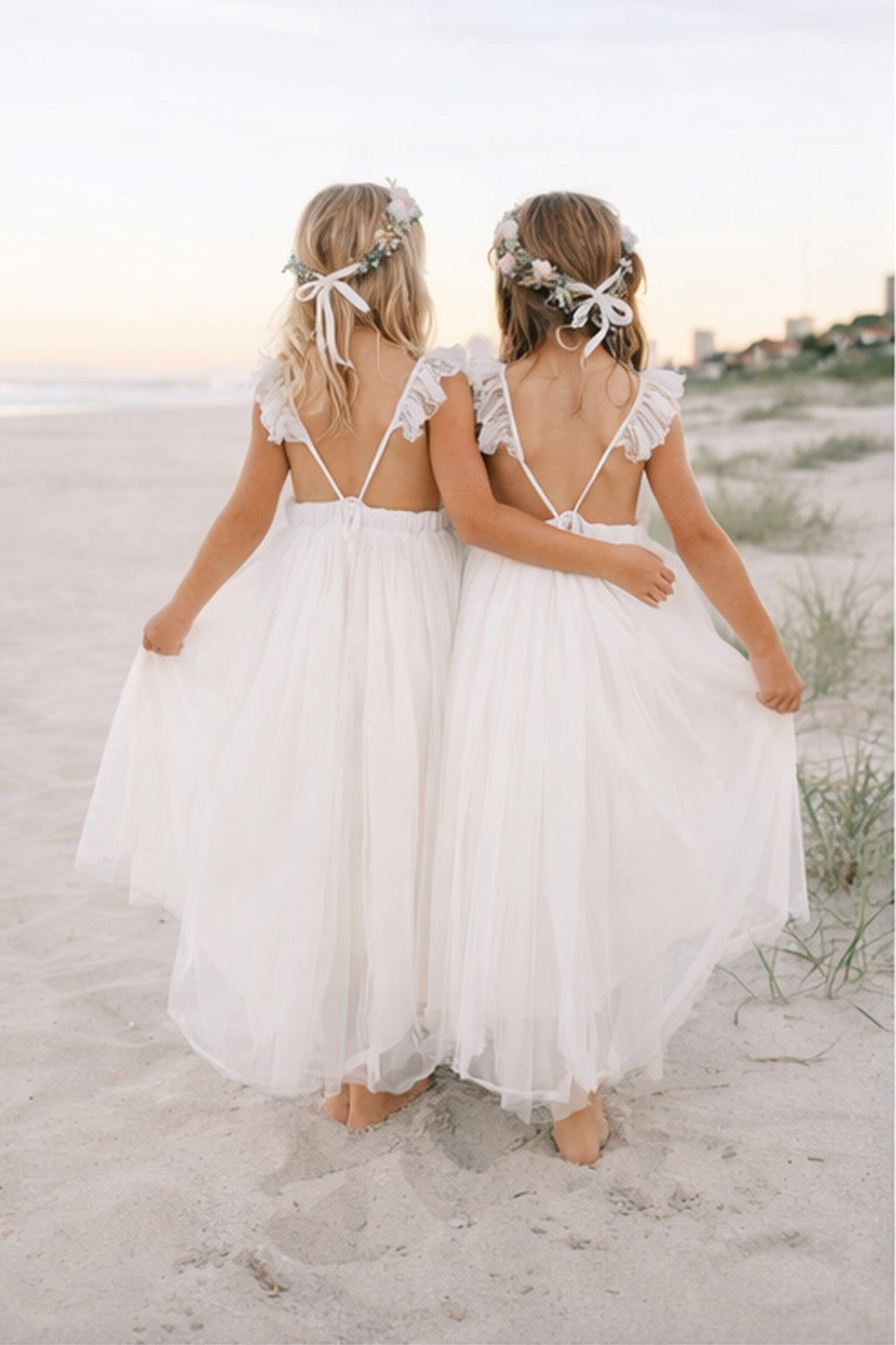 Primrose in Ivory White ~ Party or Flower Girl Dress (New Dimensions)