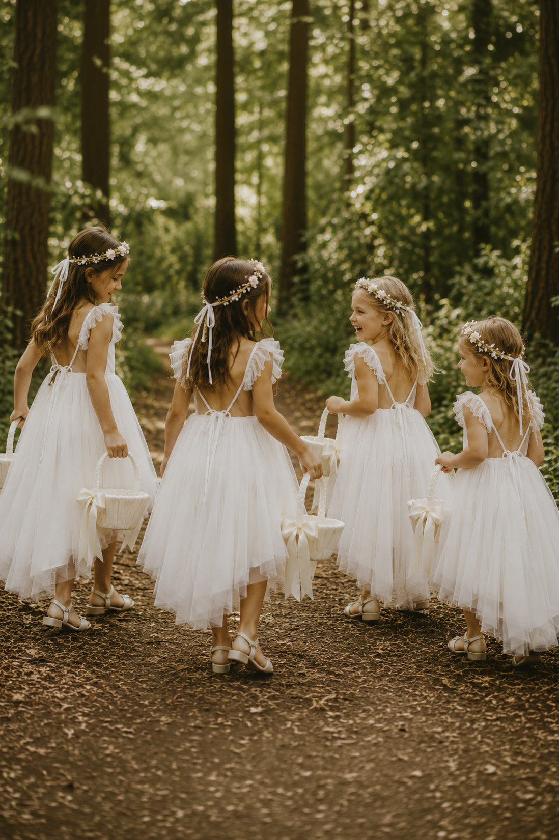 Primrose in Ivory White ~ Party or Flower Girl Dress