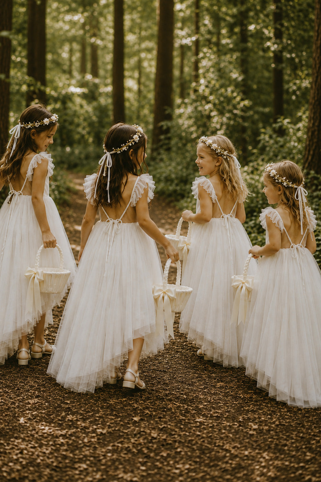 Primrose in Ivory White ~ Party or Flower Girl Dress