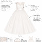 Rowan in Ivory White - Flower Girl or Ceremonial Dress
