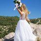 Saffron Ivory White ~ Luxurious Lace Flower Girl Dress