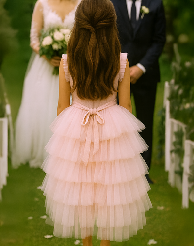 Sapphire in Ballet Pink ~ Luxurious Party Dress