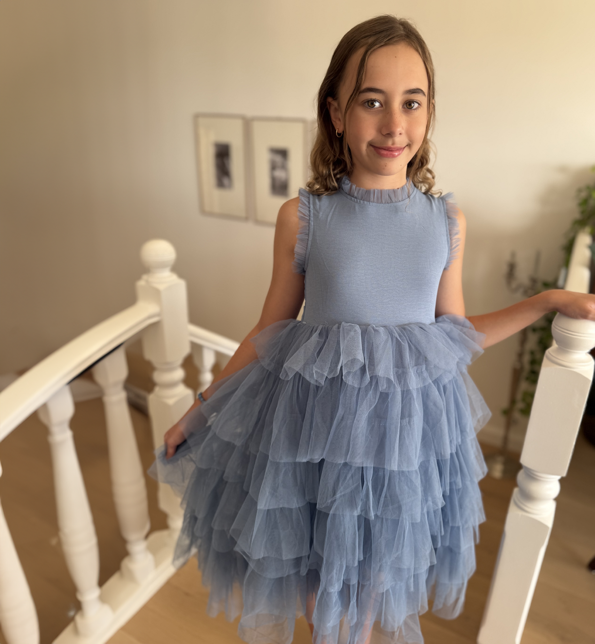 Sapphire in Cornflower Blue ~ Luxurious Party Dress