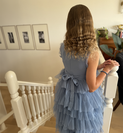 Sapphire in Cornflower Blue ~ Luxurious Party Dress
