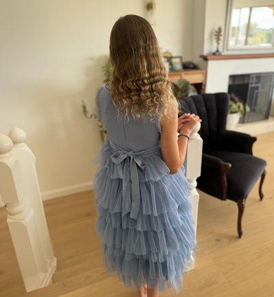 Sapphire in Cornflower Blue ~ Luxurious Party Dress