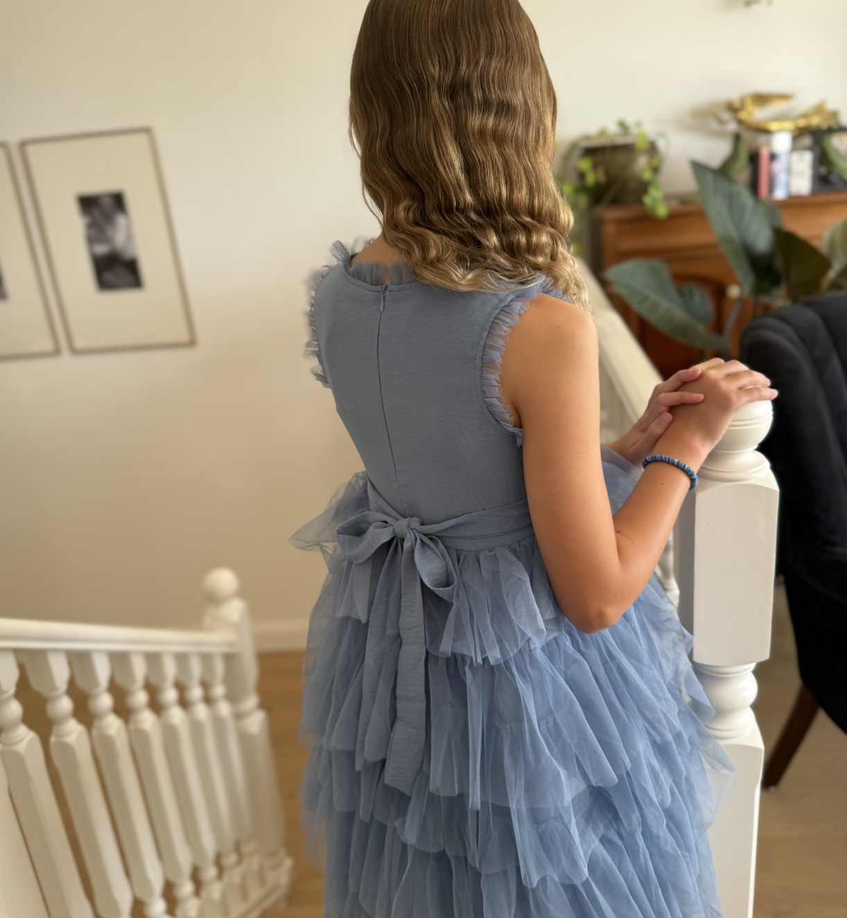 Sapphire in Cornflower Blue ~ Luxurious Party Dress