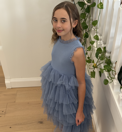 Sapphire in Cornflower Blue ~ Luxurious Party Dress