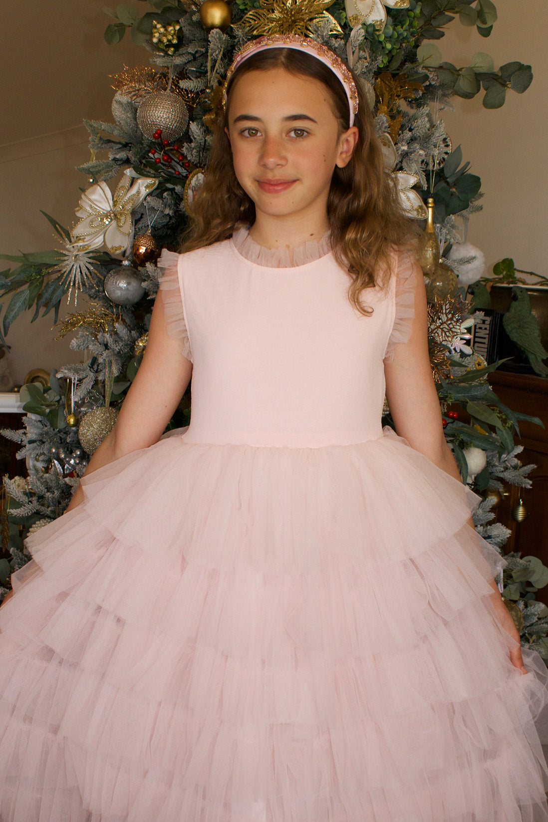 Sapphire in Ballet Pink ~ Luxurious Party Dress