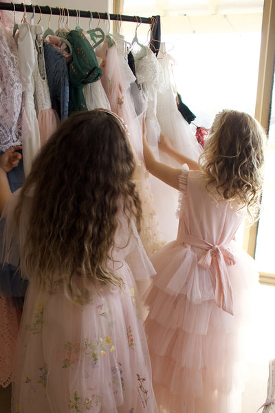 Sapphire in Ballet Pink ~ Luxurious Party Dress