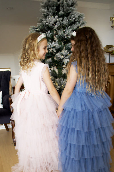 Sapphire in Cornflower Blue ~ Luxurious Party Dress